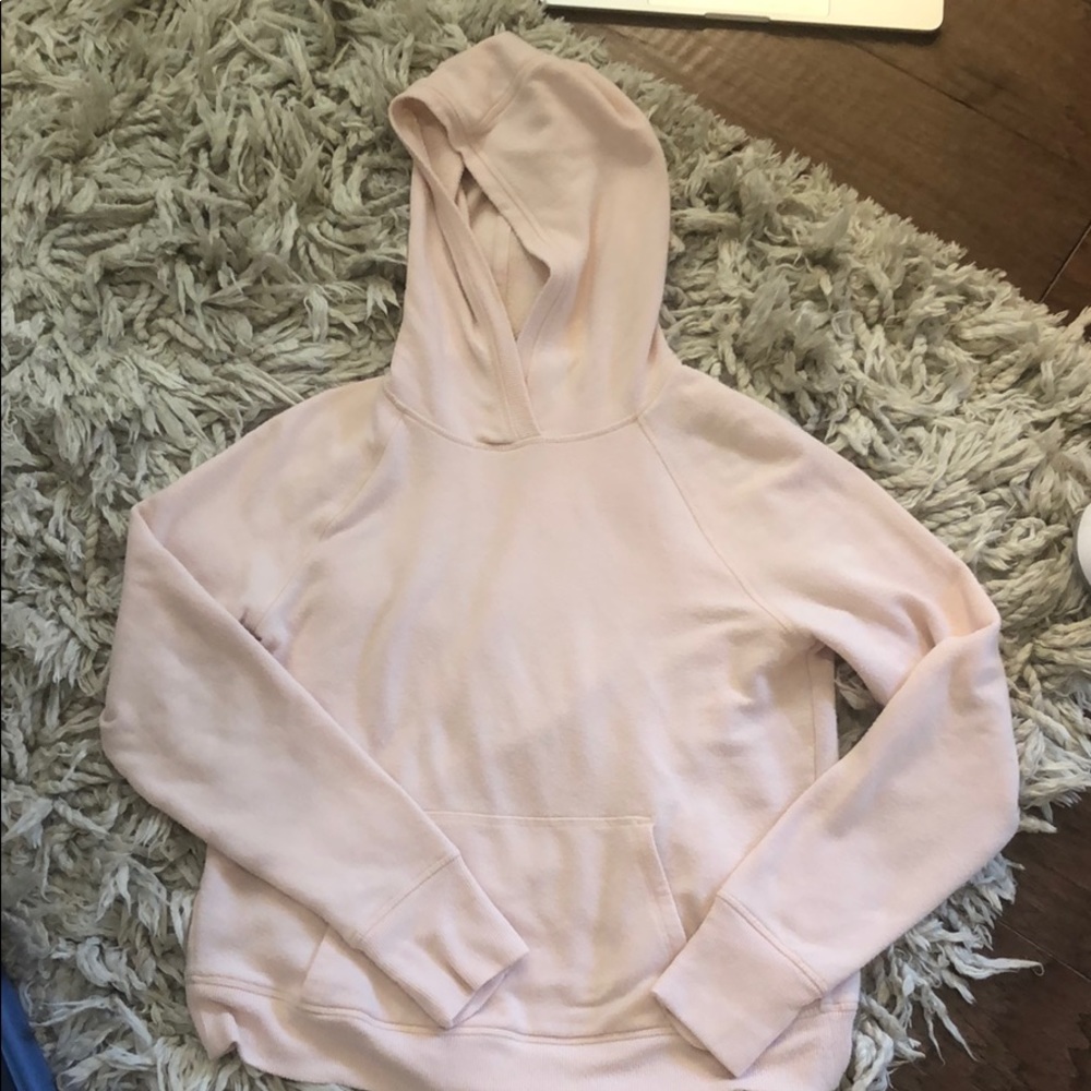 COPY - light pink athleta girl hoodie